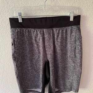 Lululemon Gray and Black Shorts